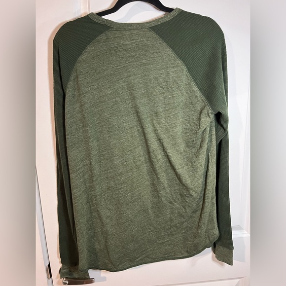 LUCKY BRAND Official Men's Long Sleeve Thermal Sleeve Logo T-Shirt Size Large - Picture 4 of 8